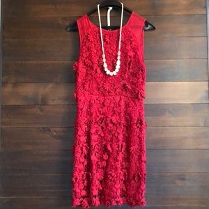 ✨RED HOT Anthropologie Dress ✨